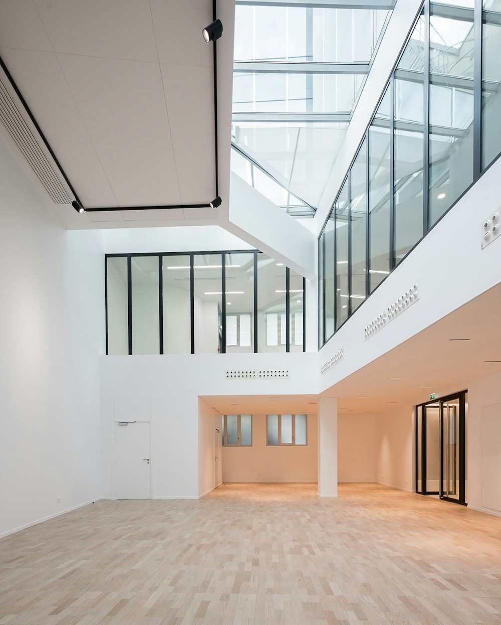 Showroom under glassroof