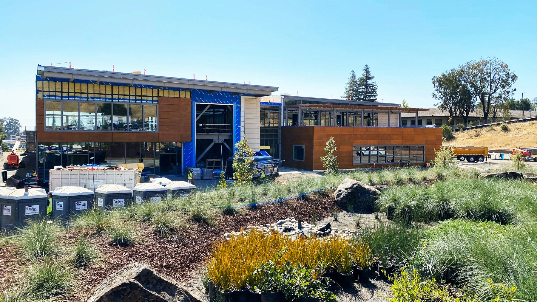 West entry construction progress as of July 2020