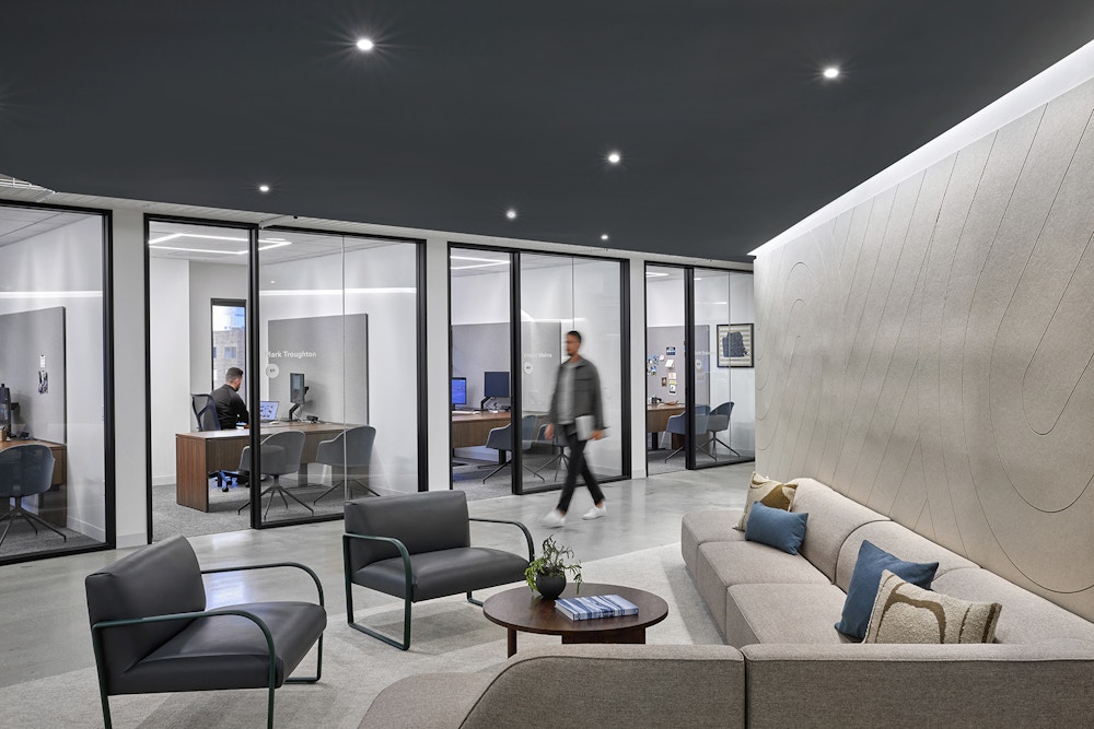 Private offices and lounge