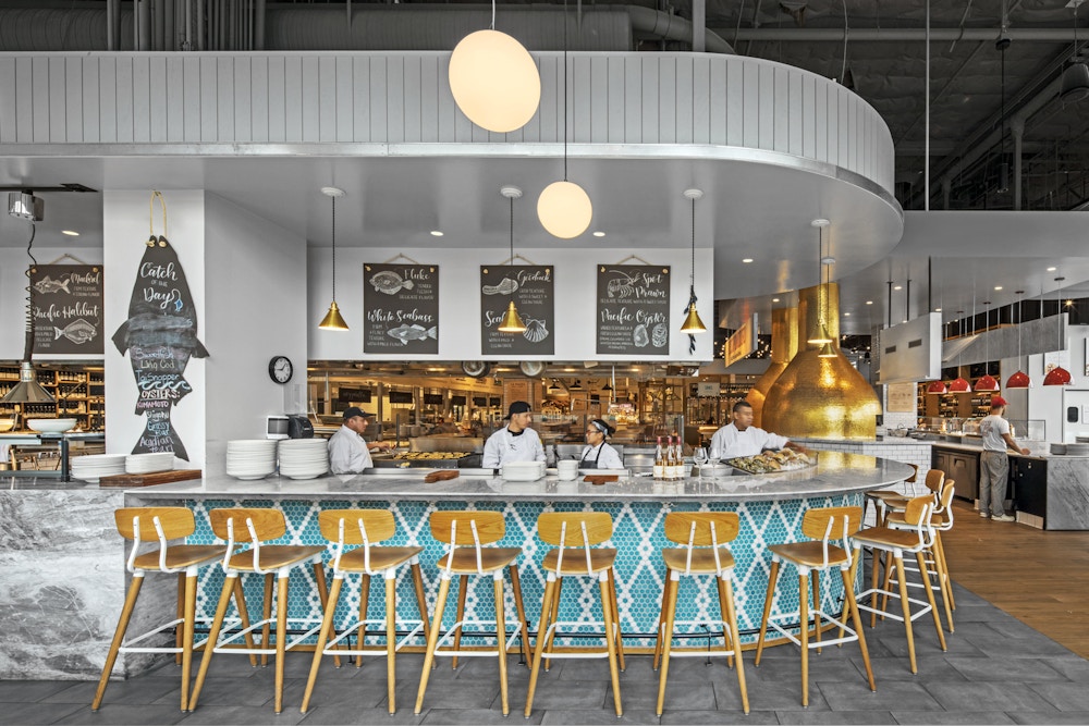 One of many restaurant venues—Pesce