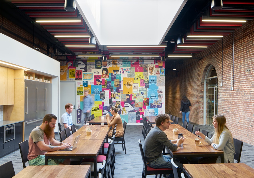 Break area with skylight