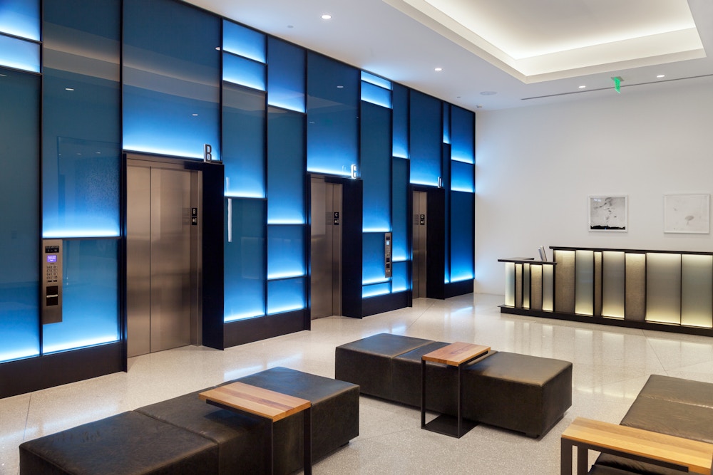 Elevator lobby (Photo by Richard Barnes)