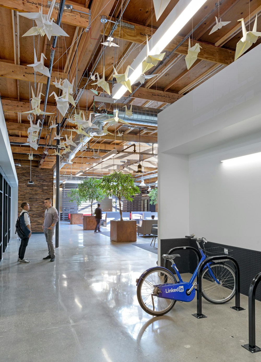 Back entryway and bicycle parking