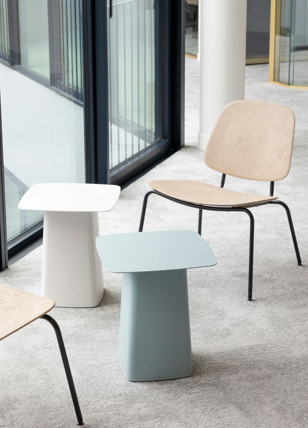 Chairs made from recycled coffee grounds