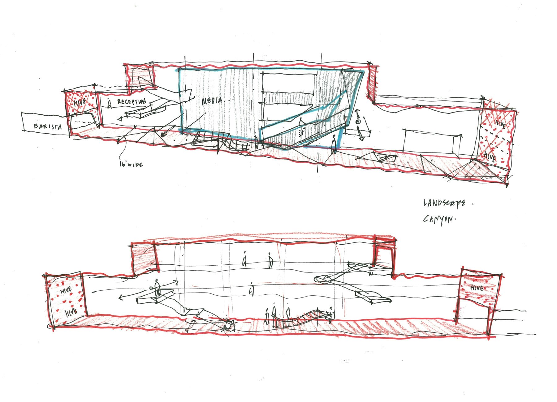 Concourse volume sketch