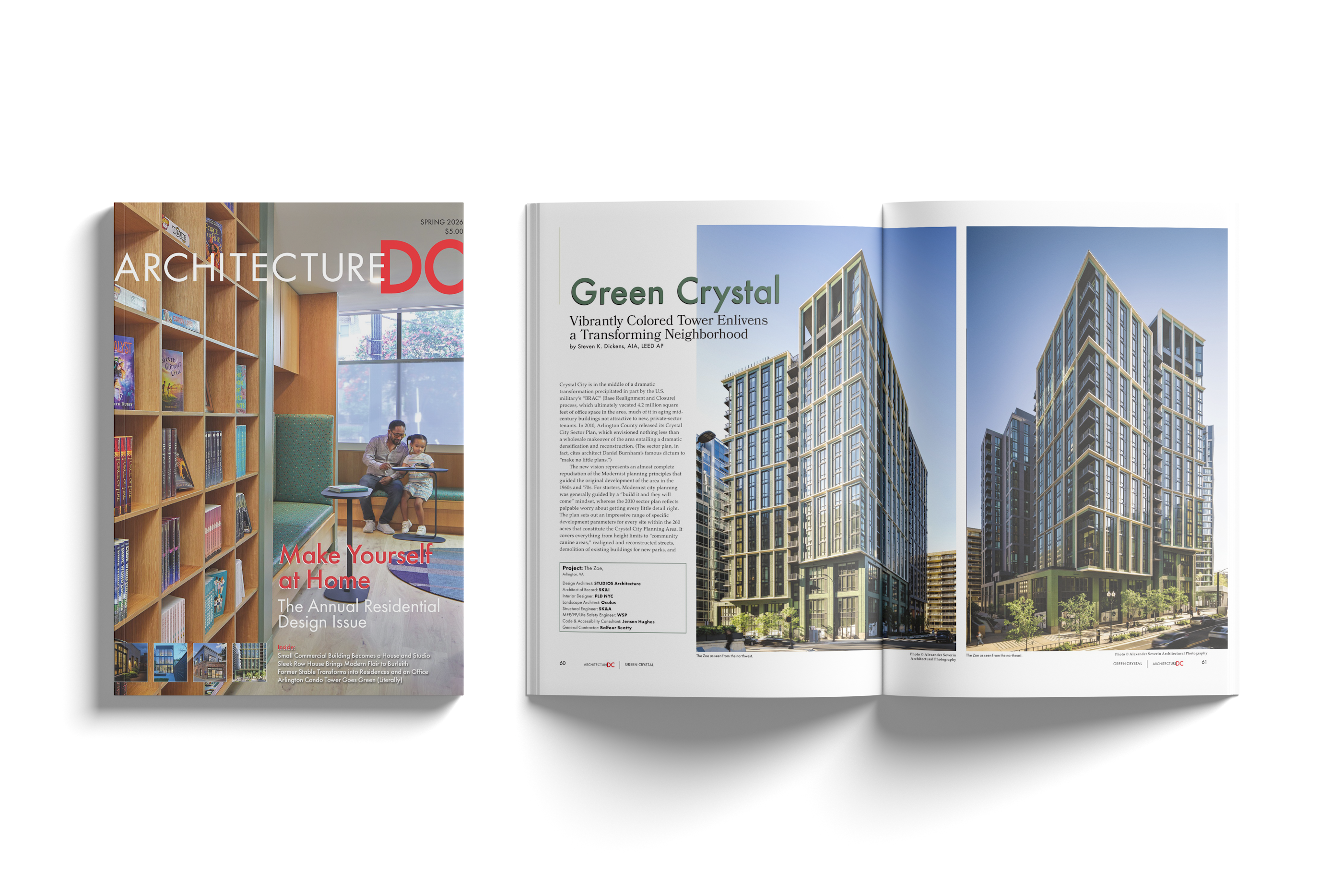 The article was featured in the spring print issue of ArchitectureDC.