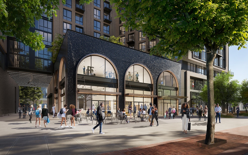 Apartment entry on Half St SW