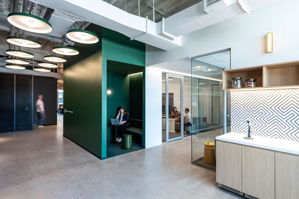 Pantry and George P. Johnson branded entry wall