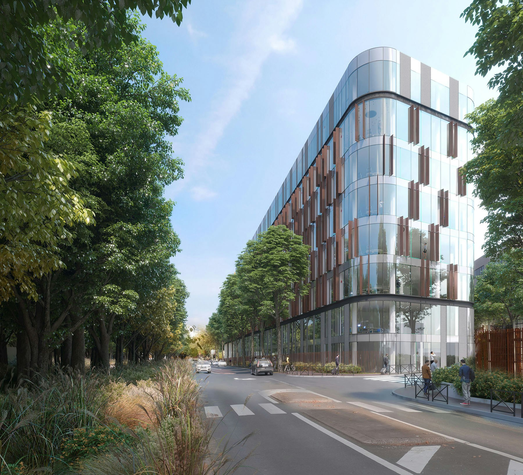 Northern and eastern facades (rendering)