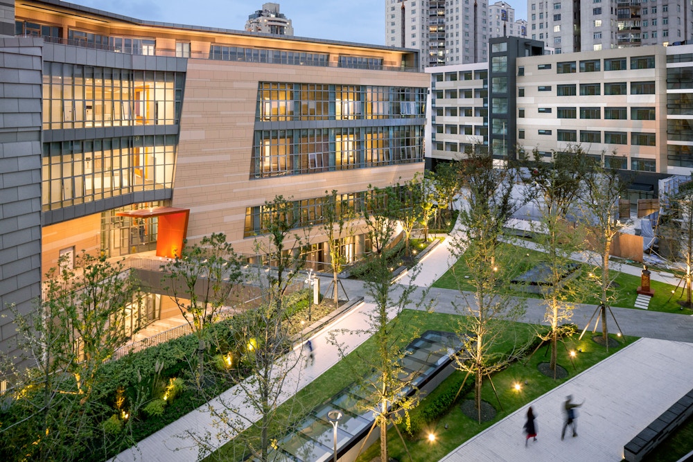 Dance College building and existing dormitory (Photo: Jonnu Singleton/SWA Group)