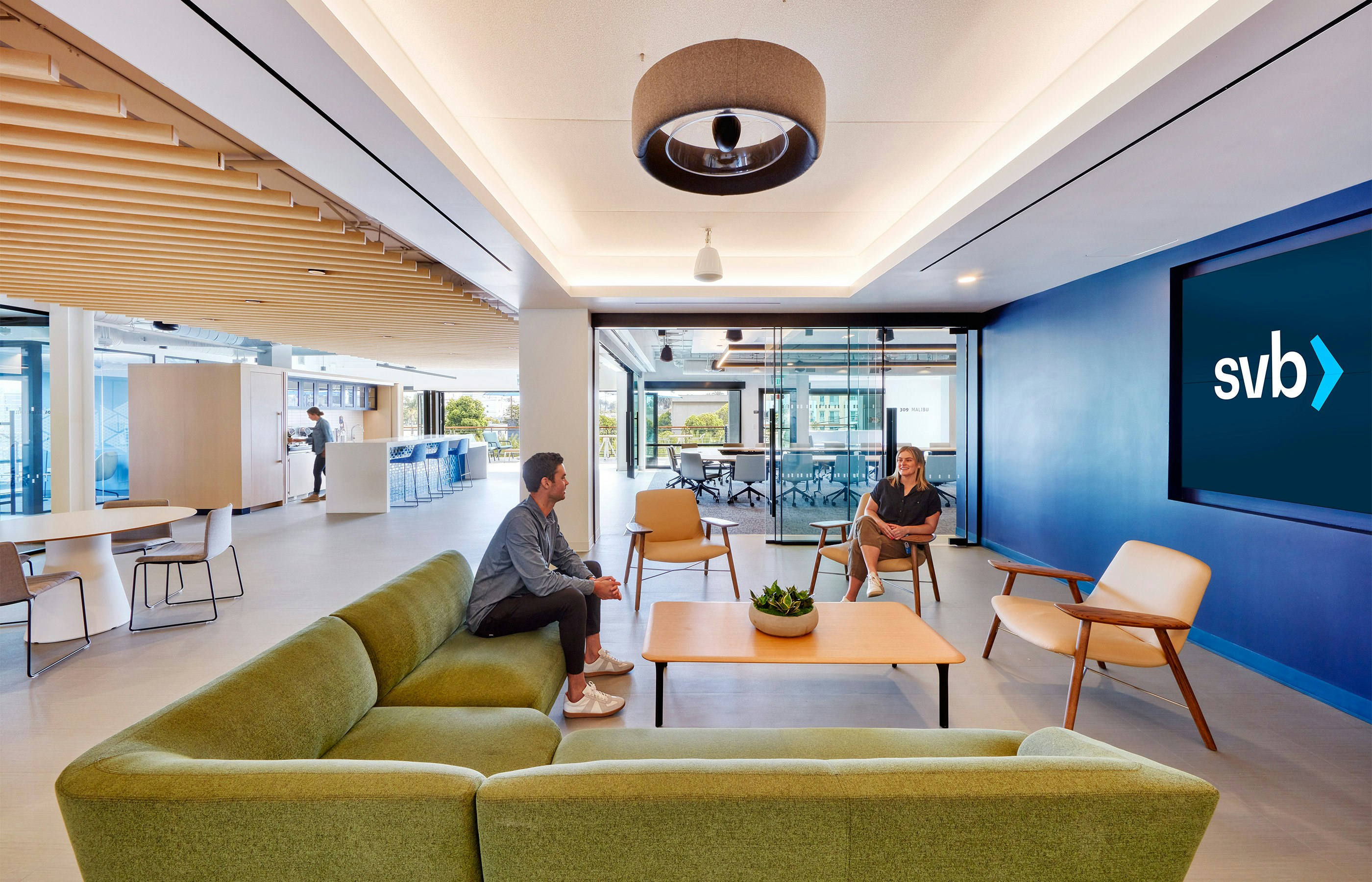 A central open space is adaptable for a range of uses