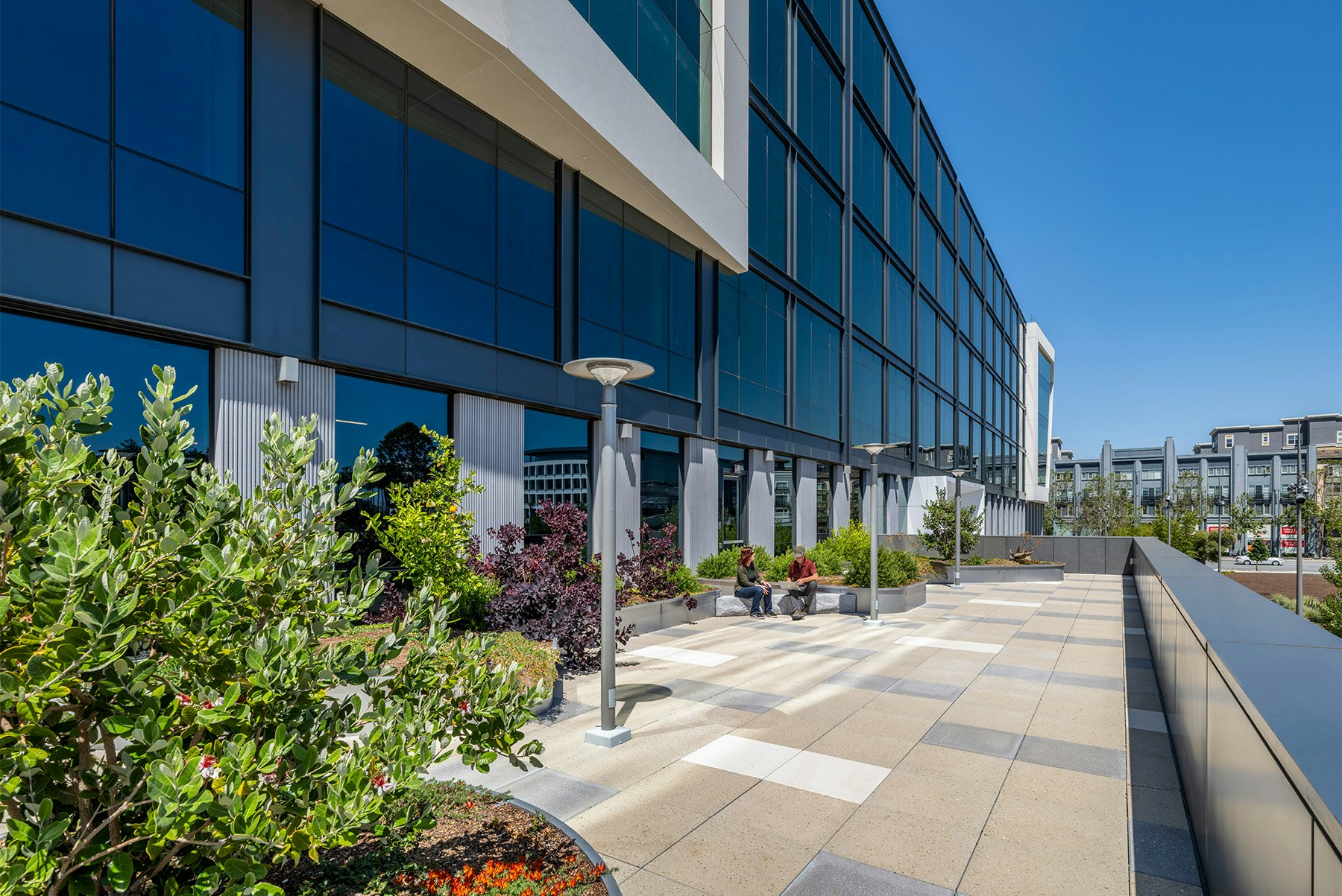 Landscaped terraces on multiple floors