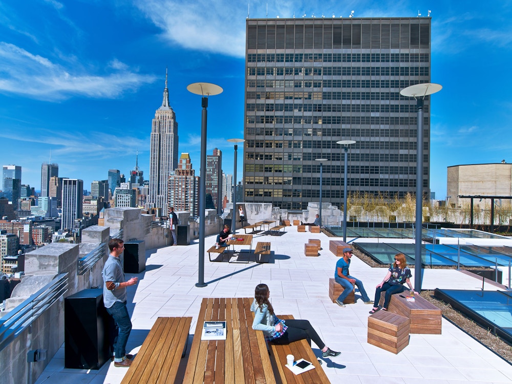 Rooftop overlooking Madison Square Park