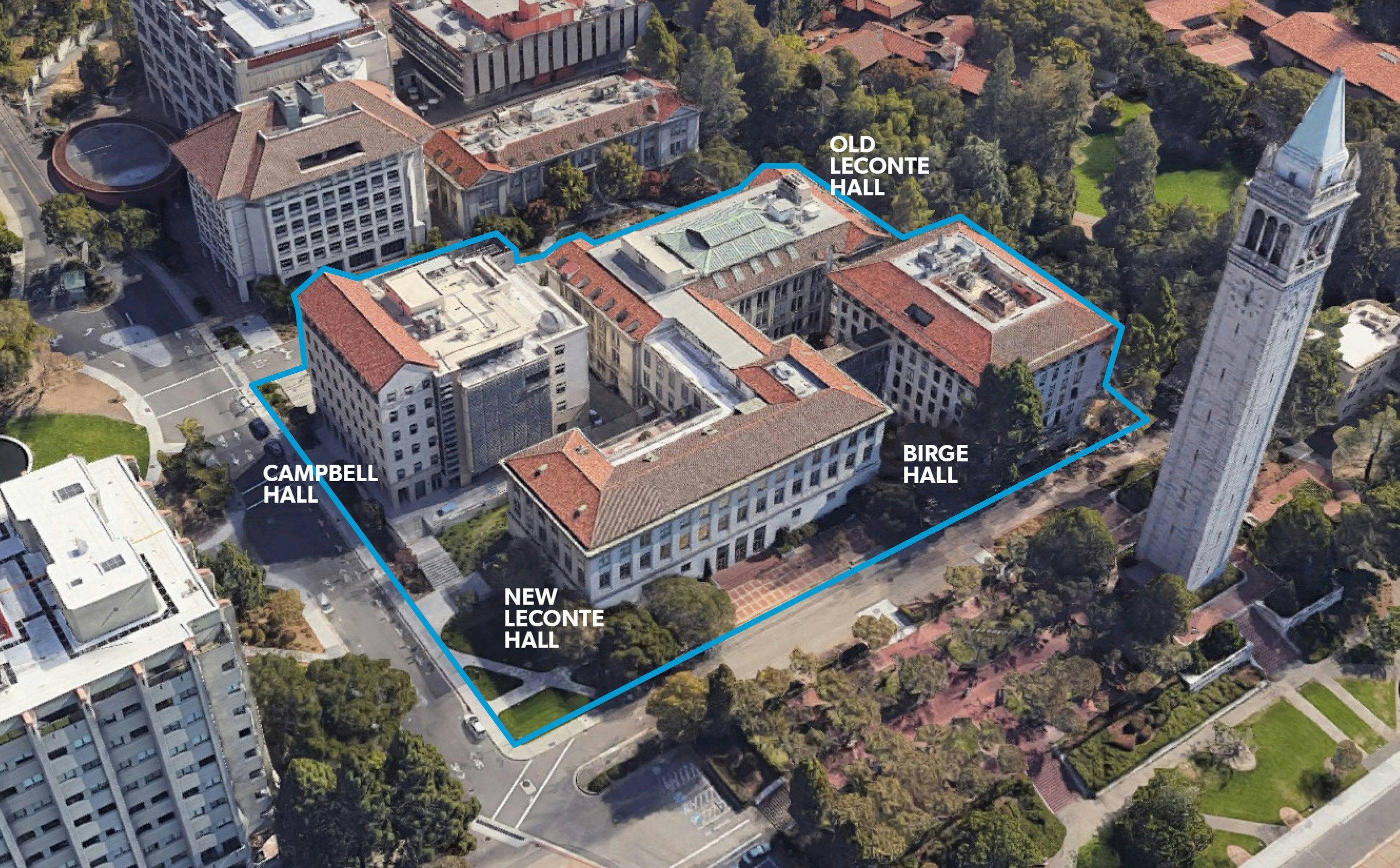 Integrated Physical Sciences Complex (Photo by Google Earth)