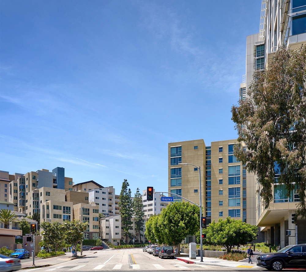 Looking west toward Levering Terrace Apartments (Photo by Tim Griffith)