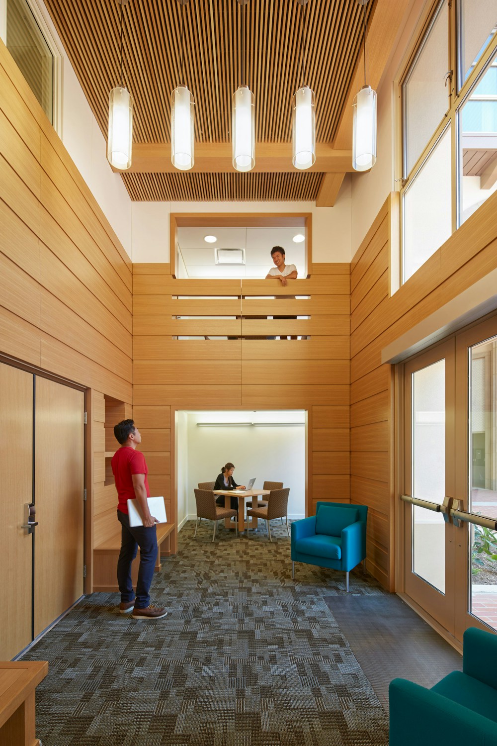 Building entry and study area (Photo by Tim Griffith)