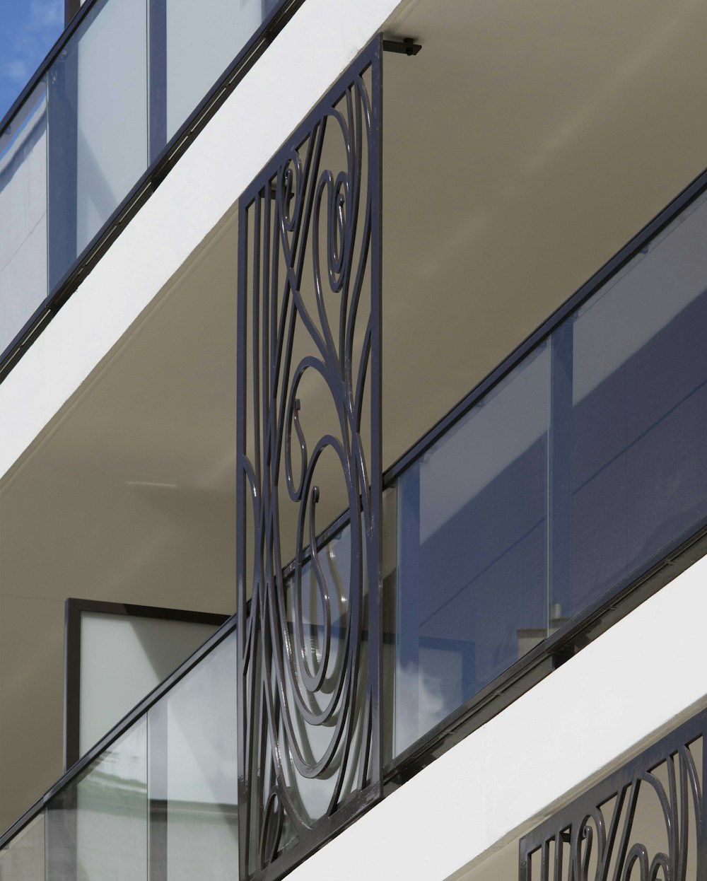 Facade ironwork, close-up