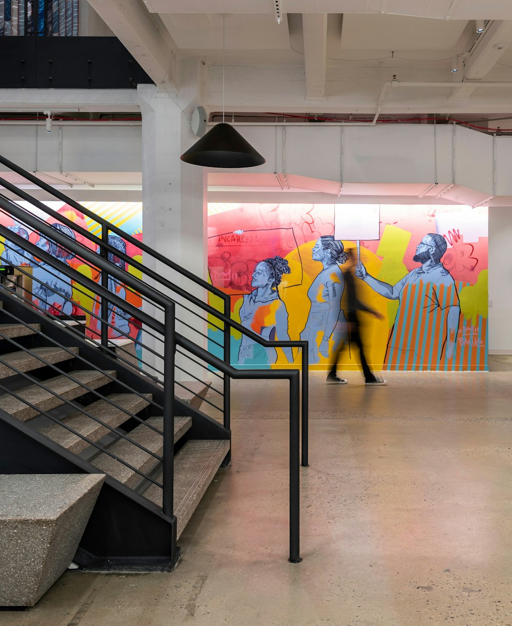 Mural wall at reception
