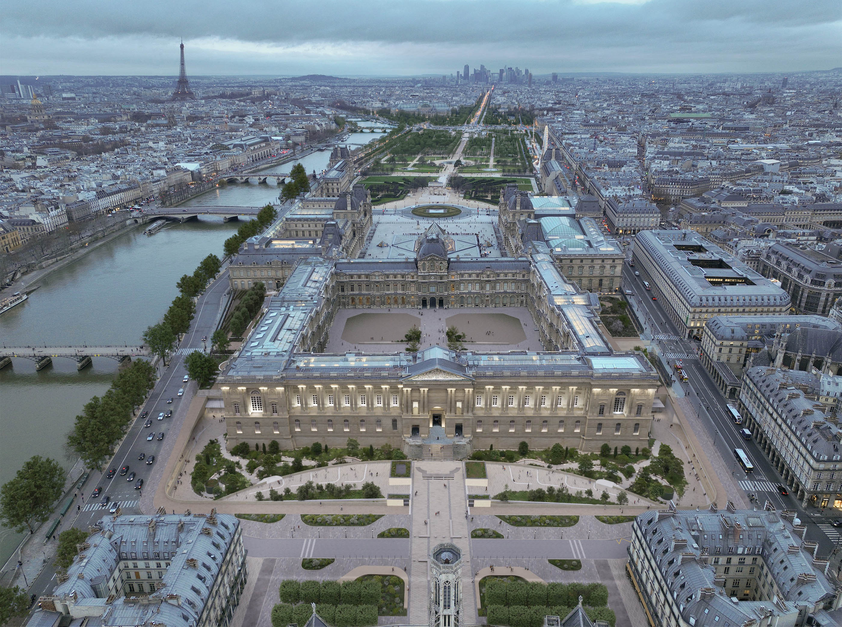 STUDIOS Architecture, Selldorf Architects and BASE Paysage selected for Louvre-Nouvelle Renaissance Project