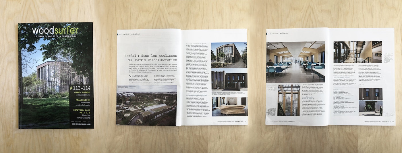 Our First Wood Structure in Europe: Project Boréal Featured on Wood-surfer's Front Page by Studios Architecture