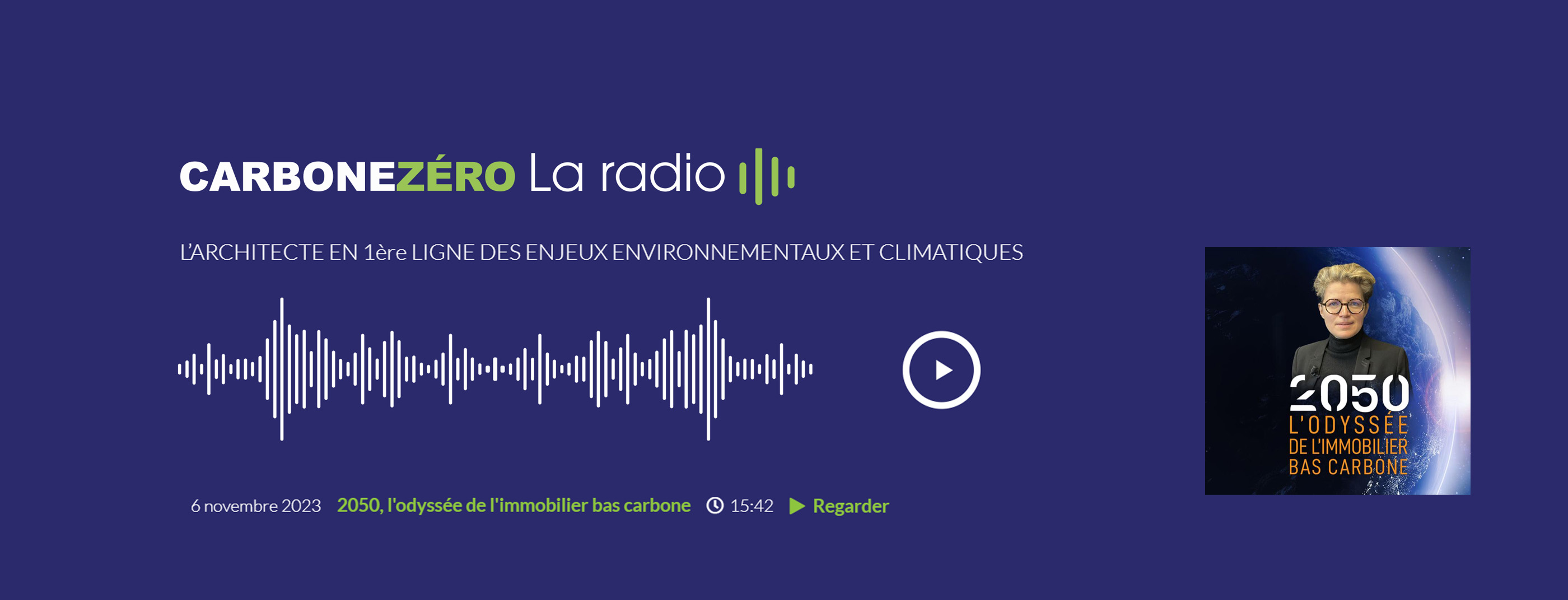 [ PODCAST ]  Sophie Athanase is invited on Carbone Zéro by Studios Architecture
