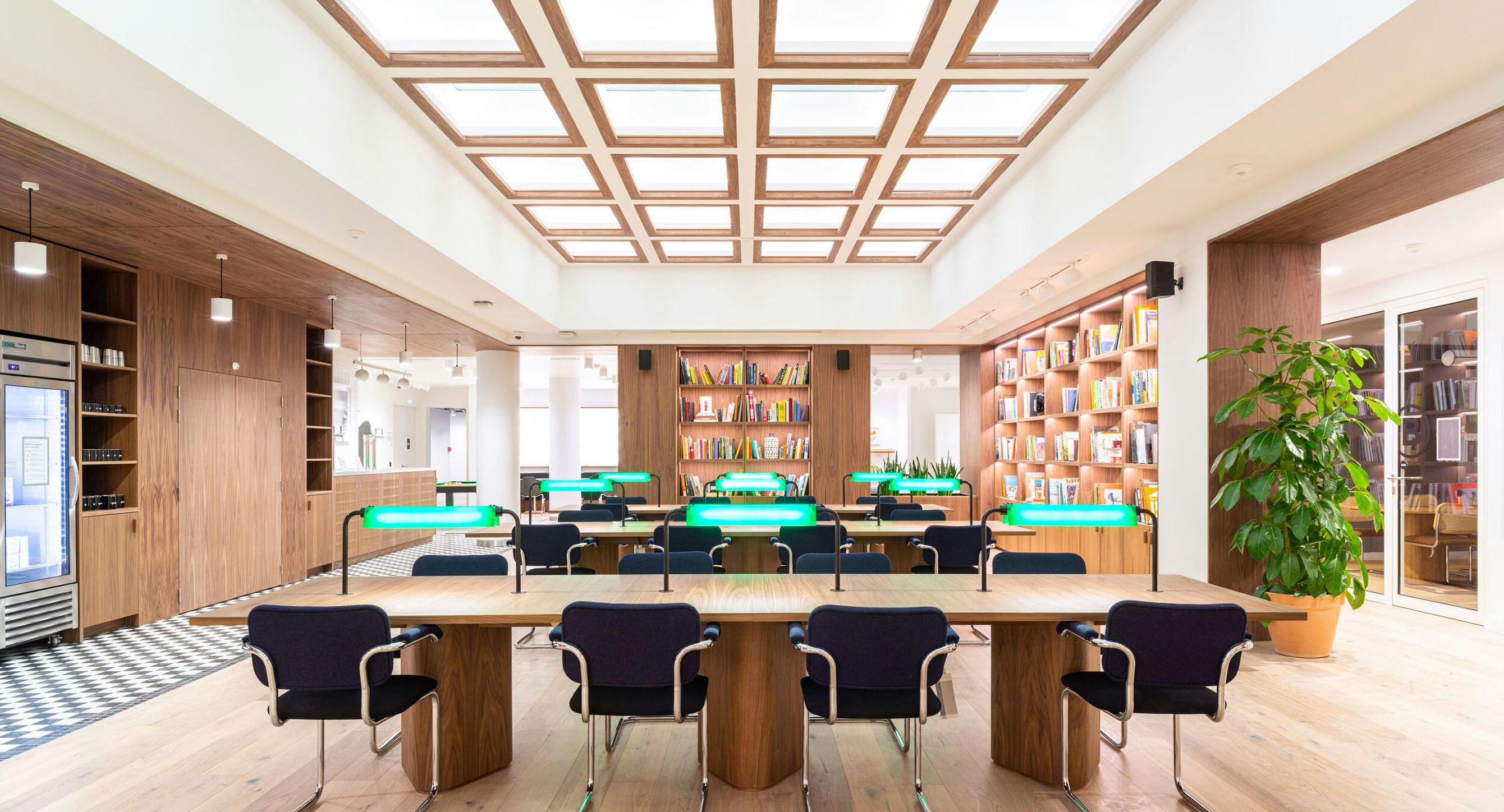 Library with skylights