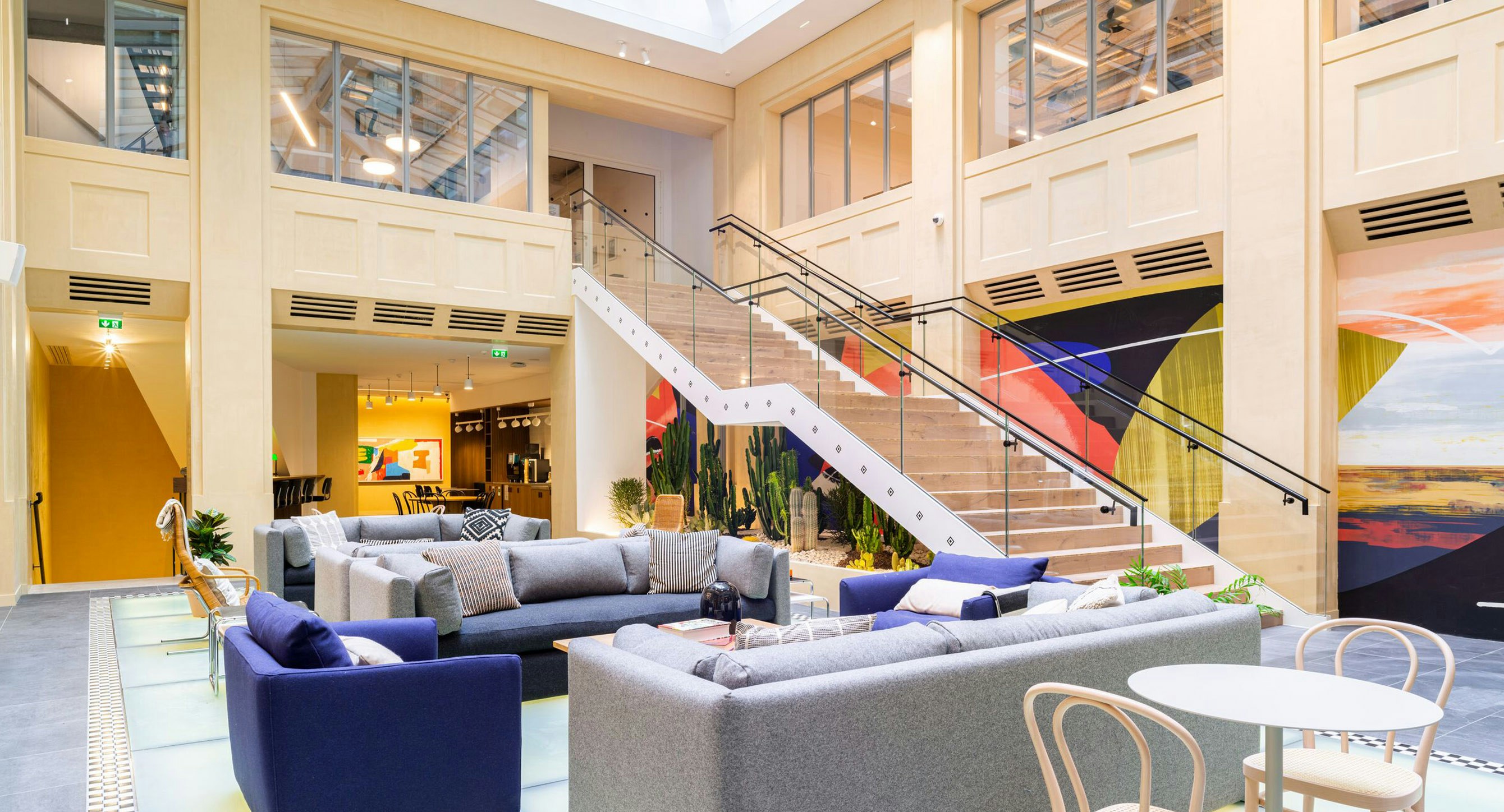 Atrium with new staircase