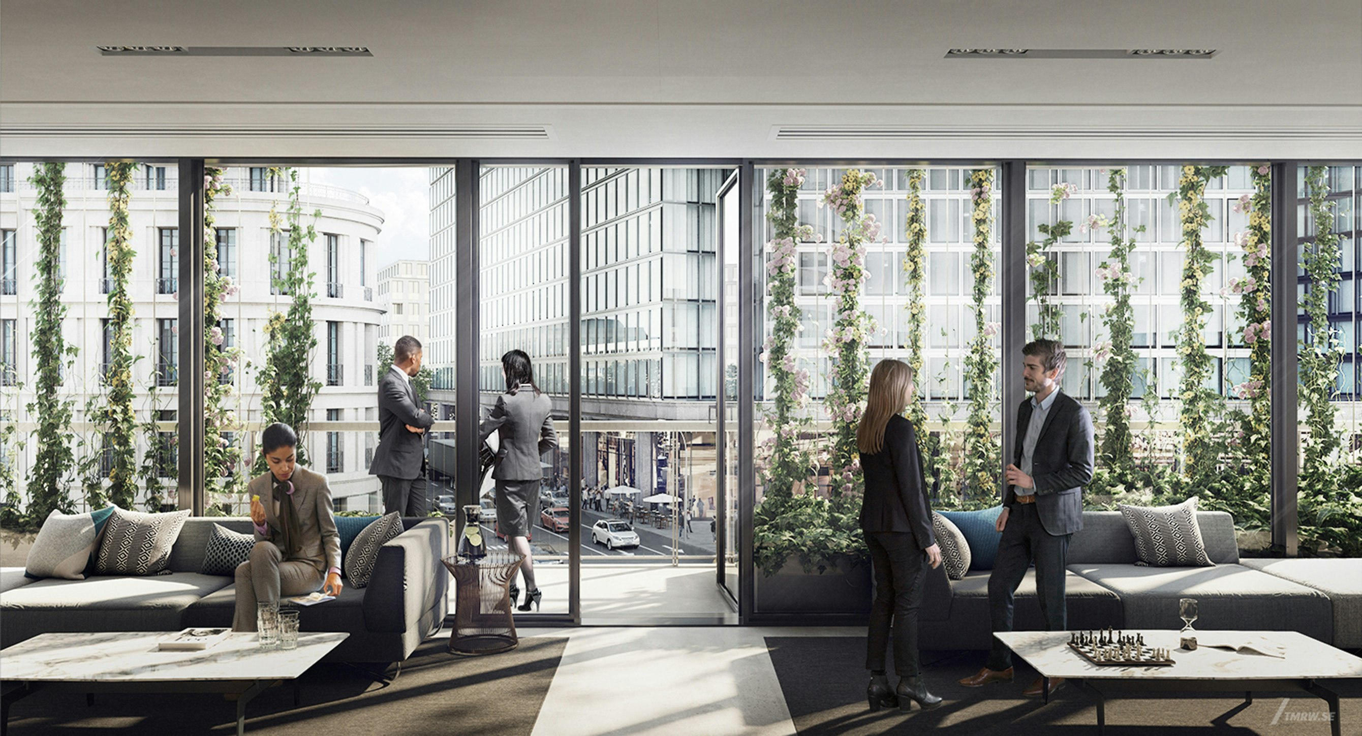 Lounge with outdoor terrace