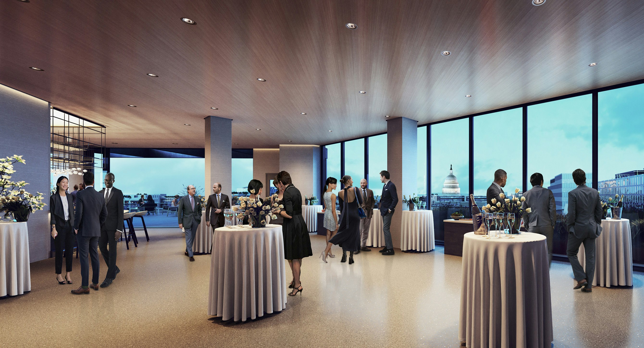 Penthouse for additional work area and entertainment