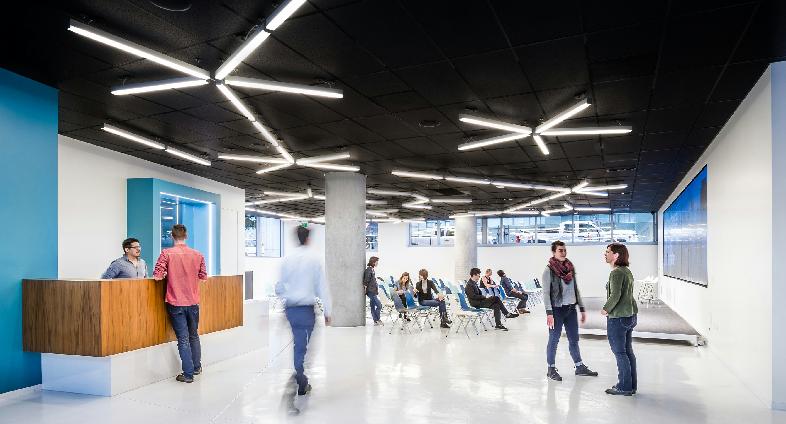 Foundry Square Interiors for NASDAQ, also designed by STUDIOS Architecture (Photo by George X. Lin)