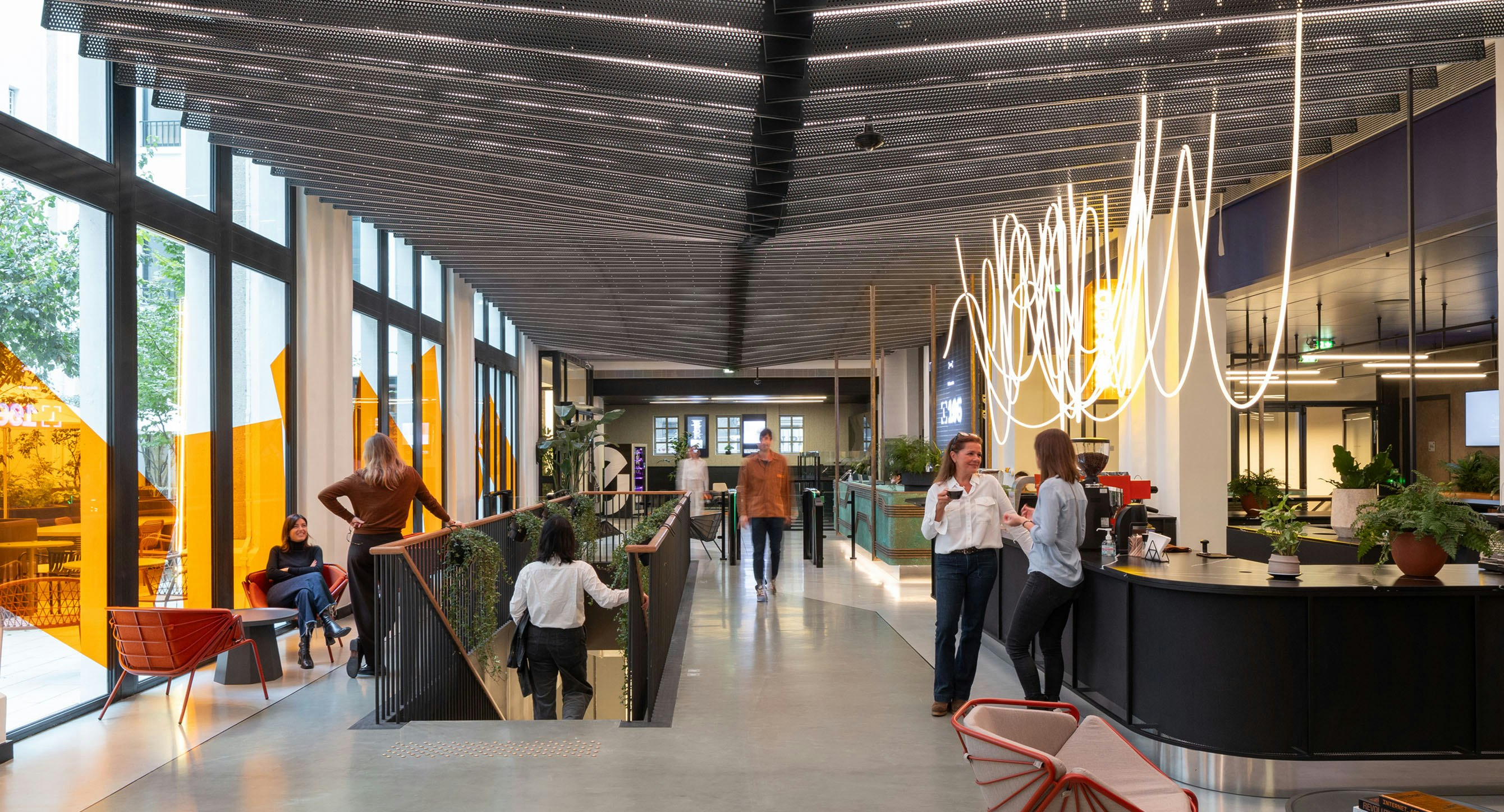 Barrista in the lobby