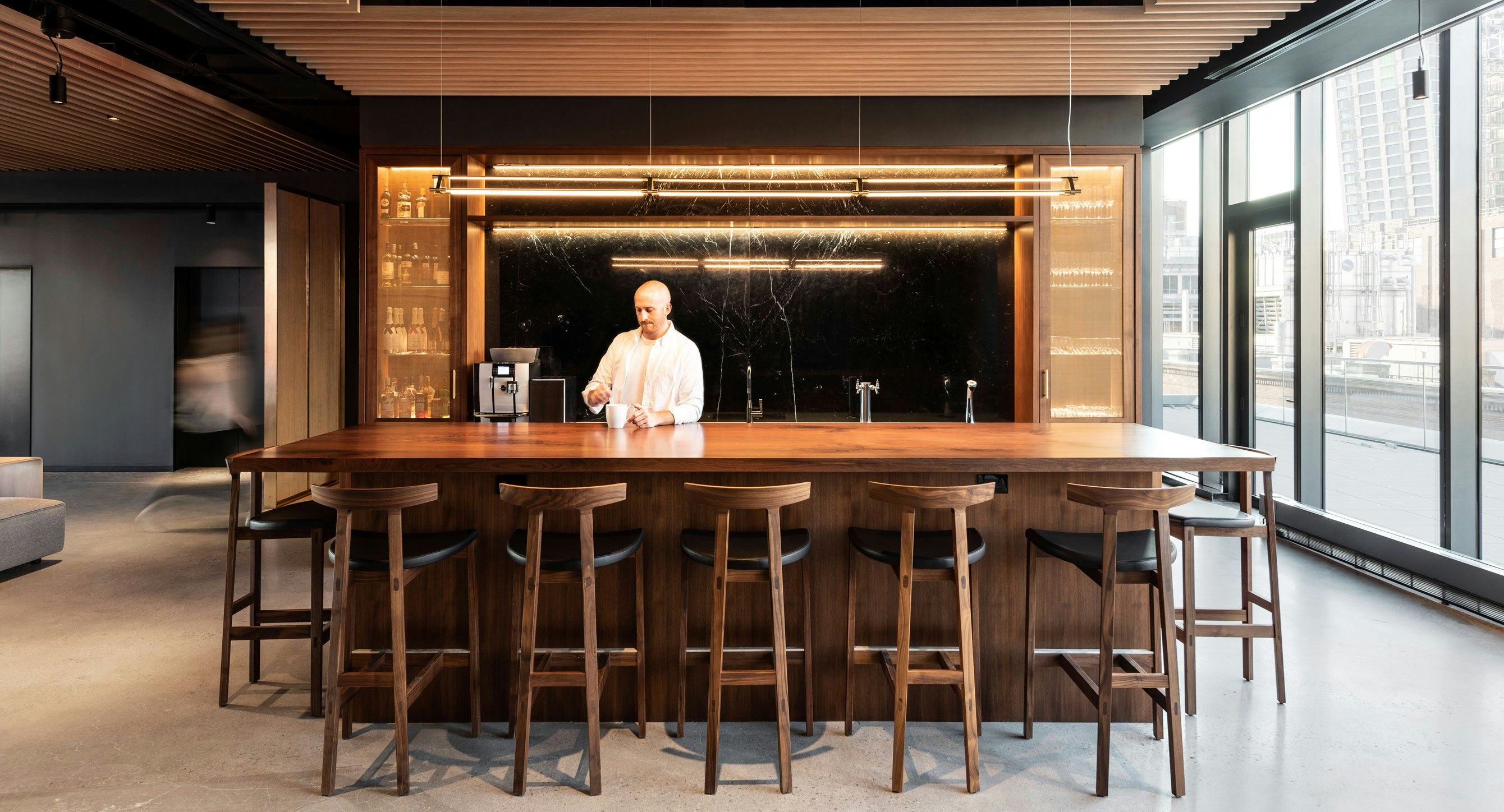 Coffee bar and event space