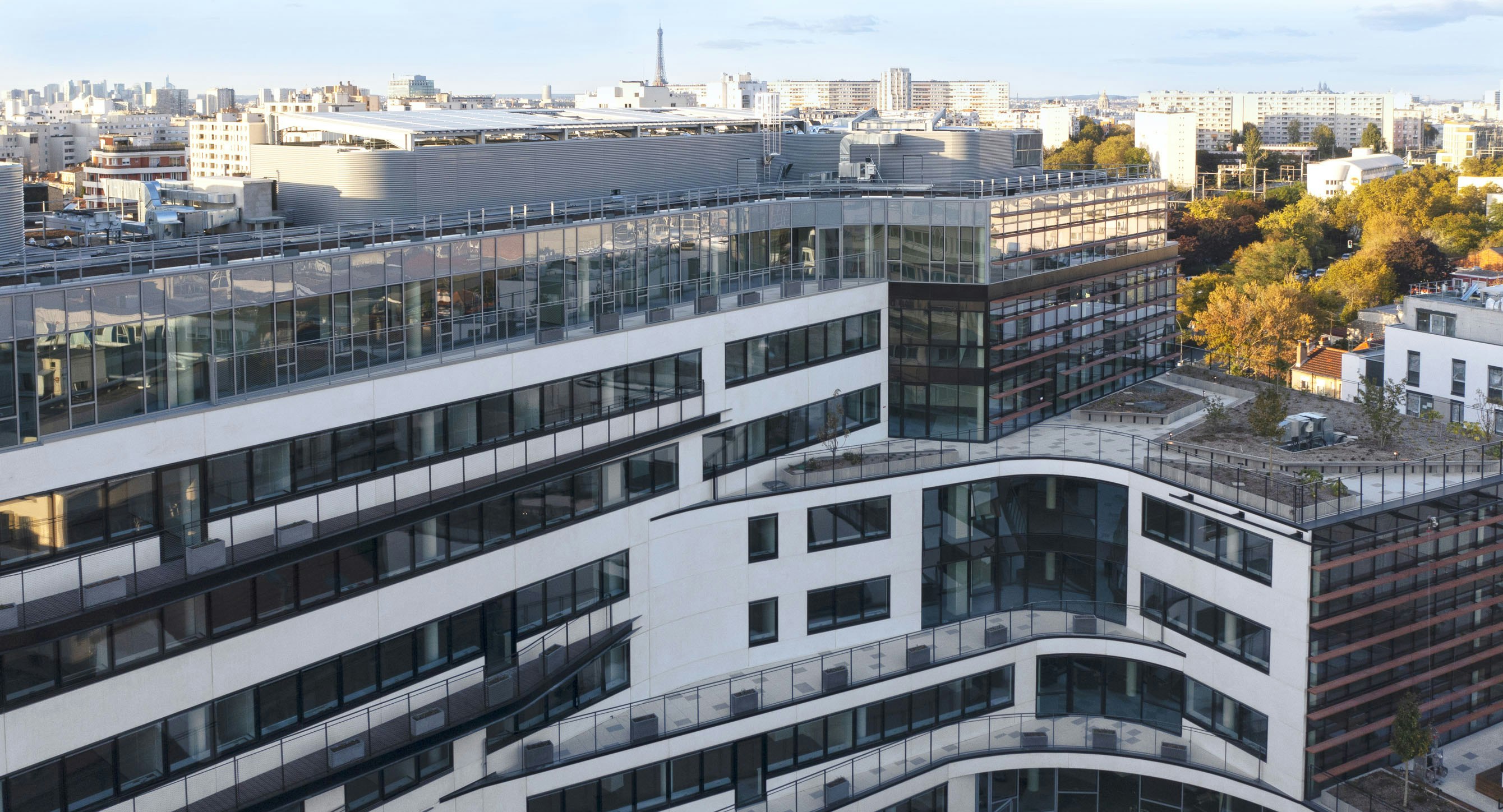 Terrasses de la façade Sud